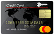 Black credit card vector with security key Black credit card vector with security key