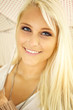 Blonde Lady With Sparkling Eyes