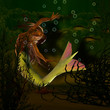 Nixe unter Wasser