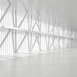 Empty Office Interior with Columns