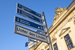Touristenwegweiser Unter den Linden Berlin