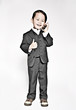 Foto: baby boy in suit on cellphone1 baby boy in suit on cellphone1