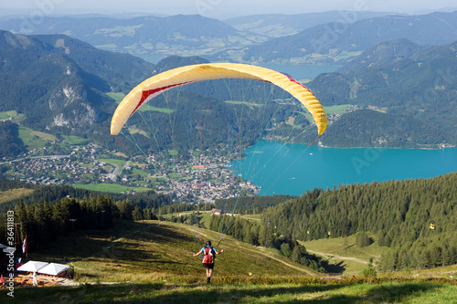 Photo: Paragliding in the Alps Paragliding in the Alps