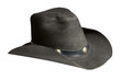 leather cowboy hat