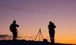 Naturfotograf bei der Arbeit