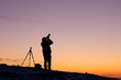 Naturfotograf bei der Arbeit