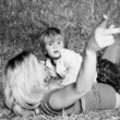 mother son outdoors