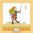 ambitious young girl follows his star