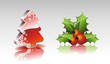 Christmas collection with 3d elements. Christmas collection with 3d elements.