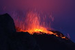 Erupting volcano Etna in Sicily
