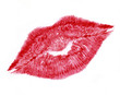 Foto: red lip print red lip print