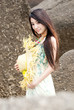 young beautiful girl on the seaside