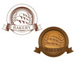 Fictional bakery logo. Vector illustration. Fictional bakery logo. Vector illustration.