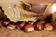 pentola in rame con castagne pentola in rame con castagne