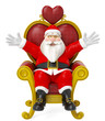 santa open arms on the chair santa open arms on the chair