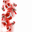 Background with traditional Christmas decoration