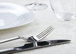 Served table for dinner in restaurant Served table for dinner in restaurant