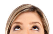 Eyes looking up