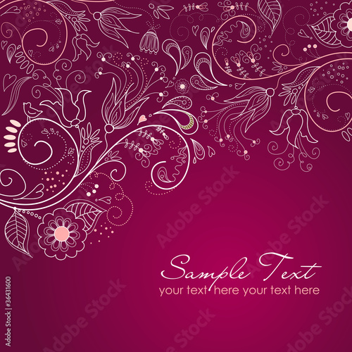 Vector: floral background floral background