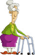 Vektor: Old woman Old woman