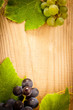Grape on wooden table Grape on wooden table