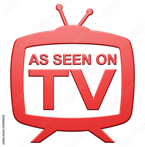 Illustration: "As Seen On TV" Icon "As Seen On TV" Icon