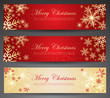 Winter theme web banners.