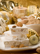almond nougat over christmas table almond nougat over christmas table
