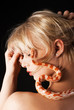 woman with snake