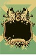 abstract vector illustration with lion heads