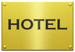 "Hotel" Engraved Plaque