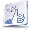 Illustration: Facebook i like button Facebook i like button