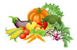 Tasty vegetables illustration