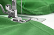 Sewing machine and item of clothing, detail