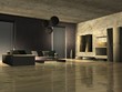 living room flooded