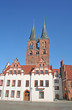 Rathaus von Stendahl mit Marienkirche (Sachsen-Anhalt)