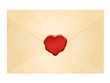 aged vintage envelope with blank heart wax seal aged vintage envelope with blank heart wax seal