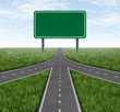 Partnerships and Teamwork with a blank sign