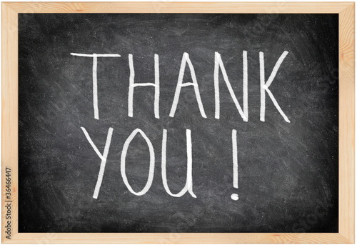 Photo: Thank you blackboard Thank you blackboard