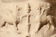 Suit of armor of Titus marble statue