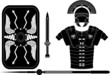 roman armor. stencil