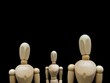 Human figures, a social network.