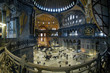 Interior of the Hagia Sophia in Istanbul, Turkey