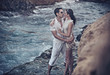Loving couple hugging