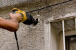 Technician air conditioning. Drill.
