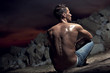 Good looking bodybuilder posing Good looking bodybuilder posing