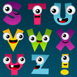 Cartoon Alphabet Set 3