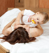 Happy mother with baby Happy mother with baby