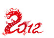 Chinese dragon. Symbol of the 2012 year