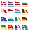 Flags set of world nations 2